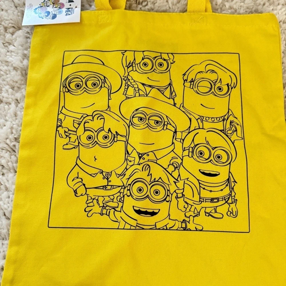 NEW BTS X Despicable Me 4 Canvas Tote Bag